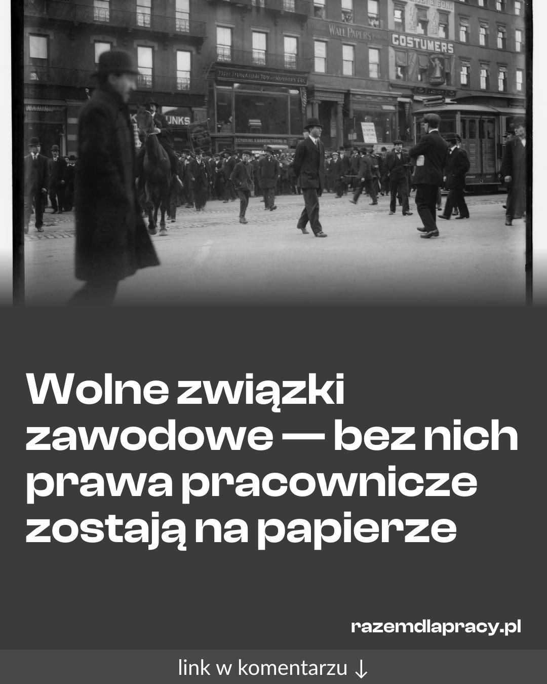 Grafika do udostępnienia: Wolne związki zawodowe — bez nich prawa pracownicze zostają na papierze